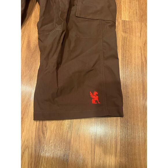 Chrome Industries Griffin Forge Cargo Shorts Mens XL Brown Stretch Bike Commuter - Picture 5 of 5